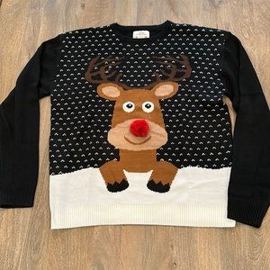 Men’s Ugly Christmas Sweater Rudolph XL by Daisys Boutique